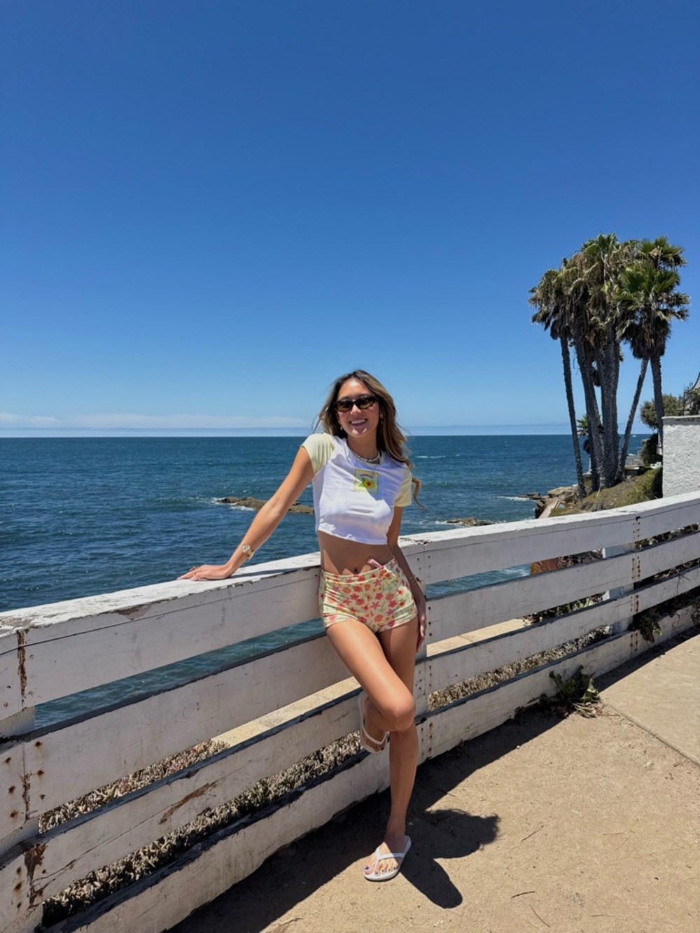Dippin' Daisy's Yellow & White Floral Bikini Bottom Set